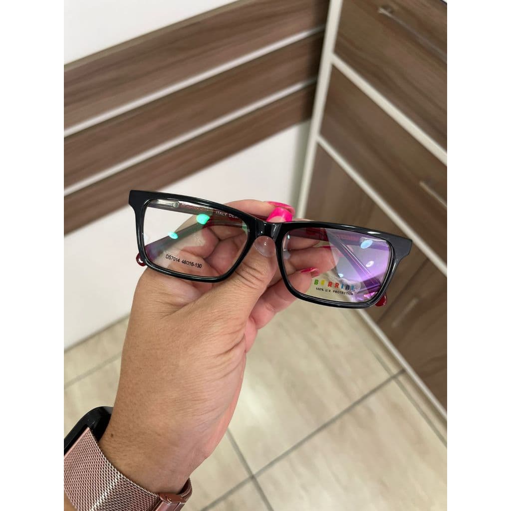 Armação de Grau infantil Masculina 100% Acetato Super Resistente Ideal para Miopia Hipermetropia Astigmatismo
