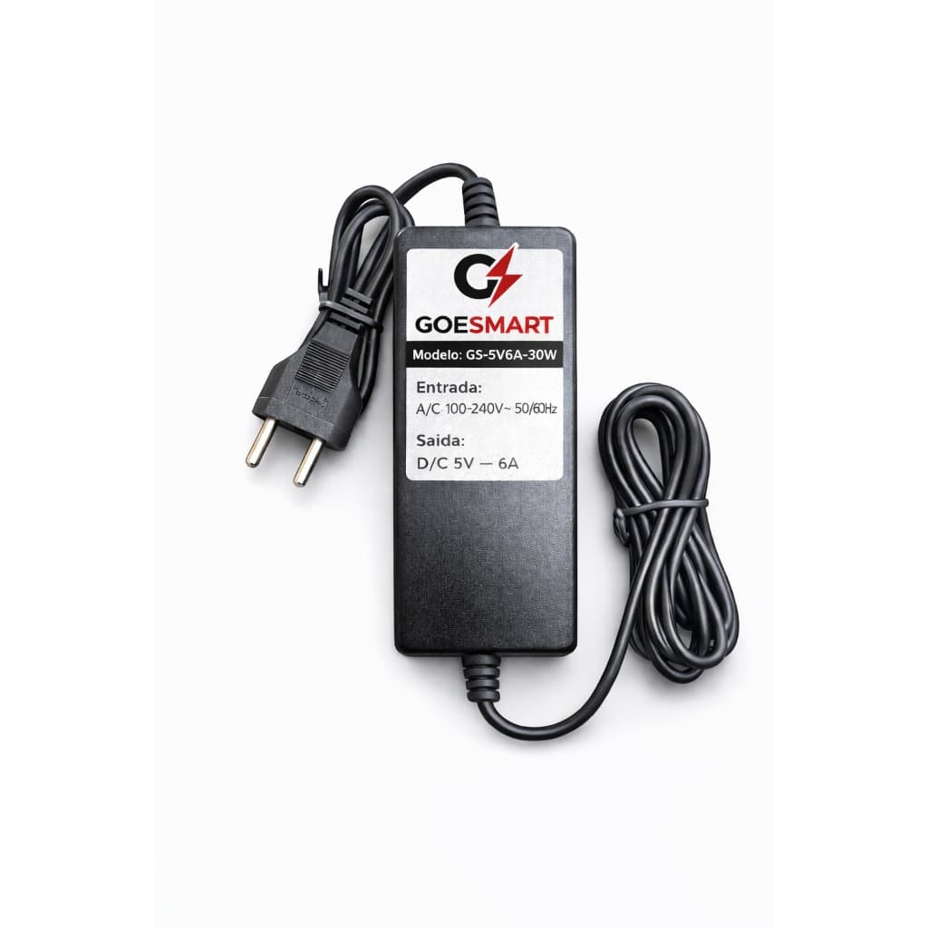 Fonte 5V 6A Bivolt P4 5.5x2.1mm Alta Potência