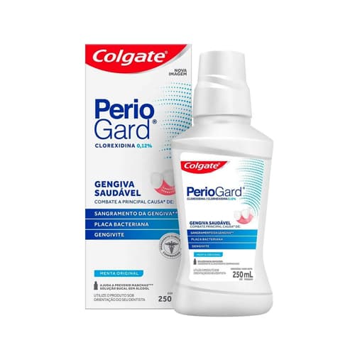 Enxaguatório Bucal Periogard Sem álcool Antisséptico Colgate 250ML - Menta Original ou Extra Mint