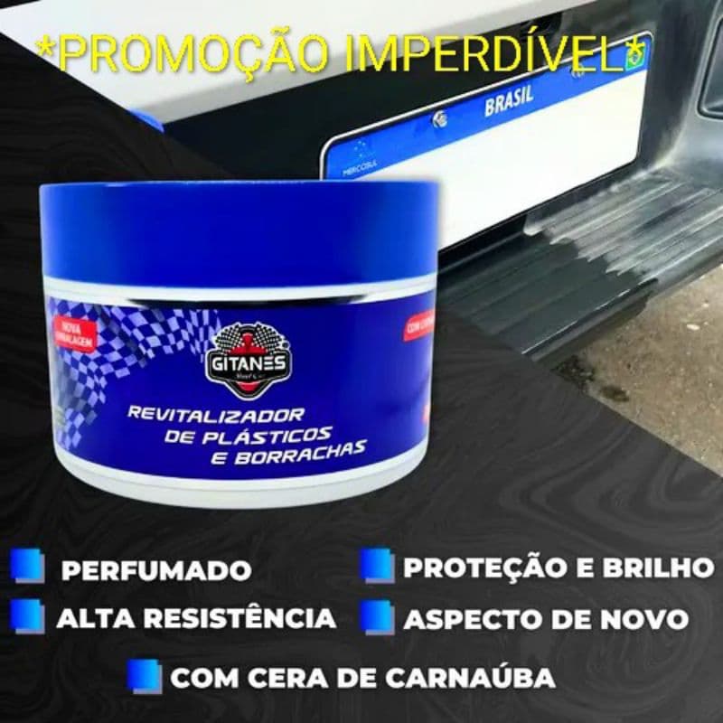 Cera Revitalizadora de plásticos e borrachas
