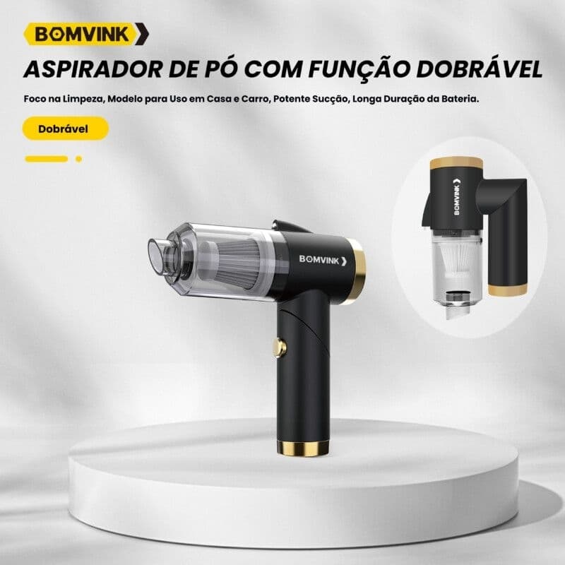 Aspirador de Pó Portátil Dobrável Bomvink