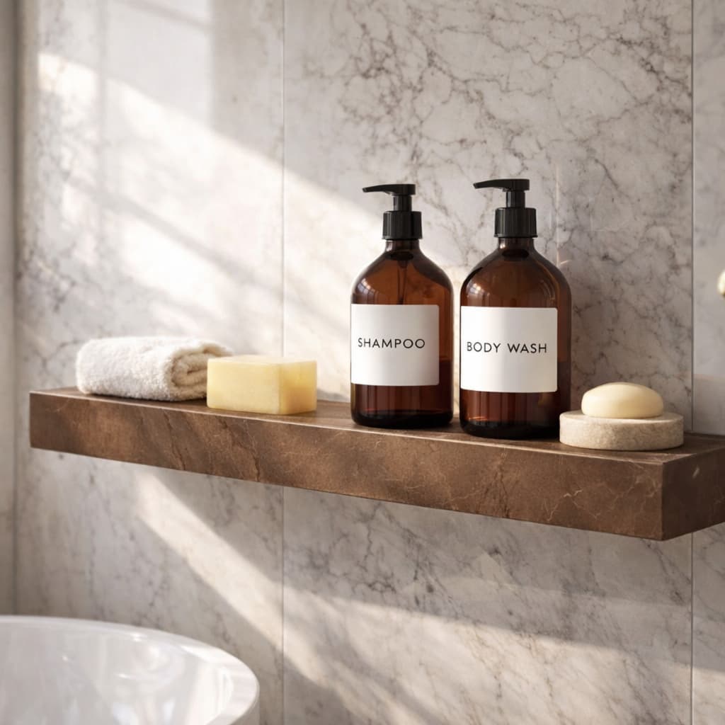 Prateleira Em Porcelanato Gran Cardigan Lux Resistente Sala Banheiro Cozinha 60cm