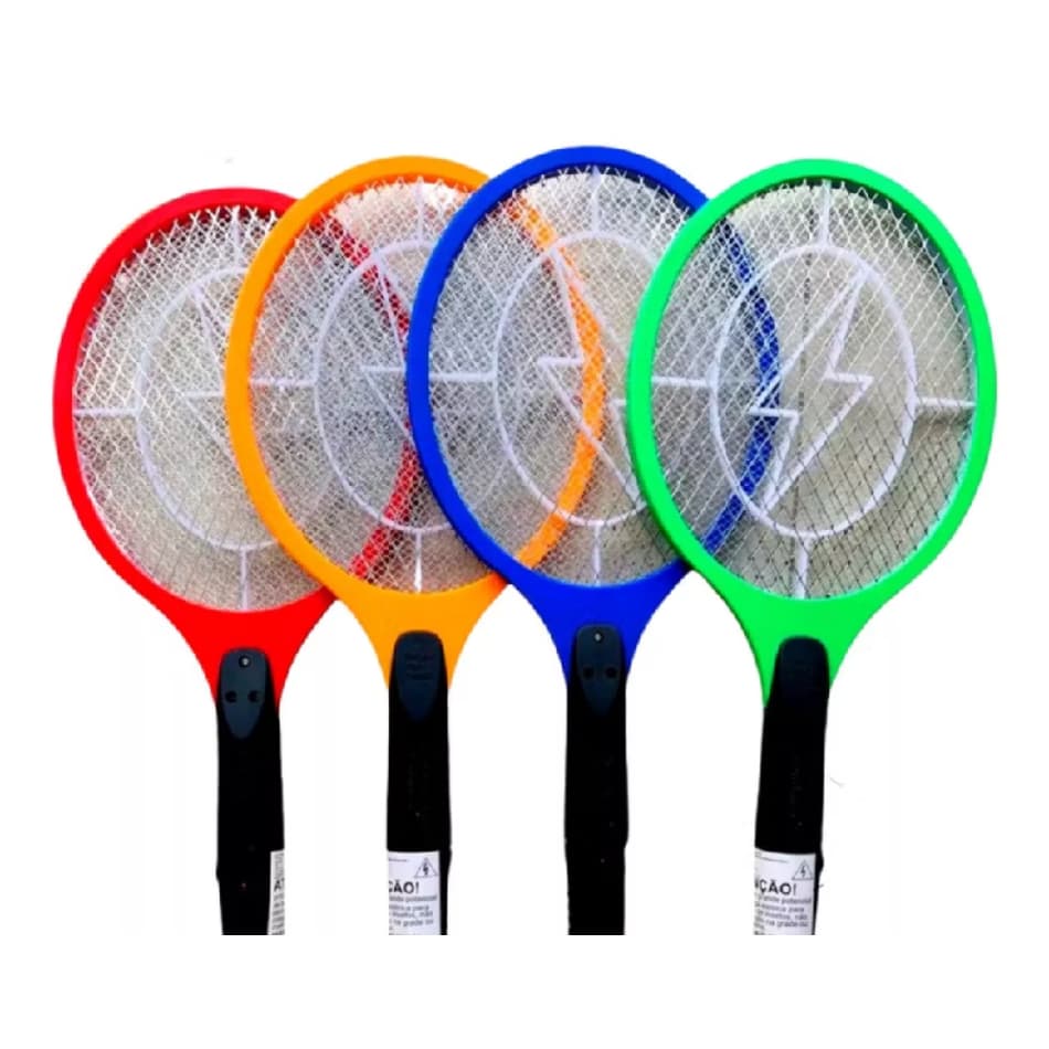 Raquete Elétrica Mata Mosquito com Bateria Recarregável Bivolt