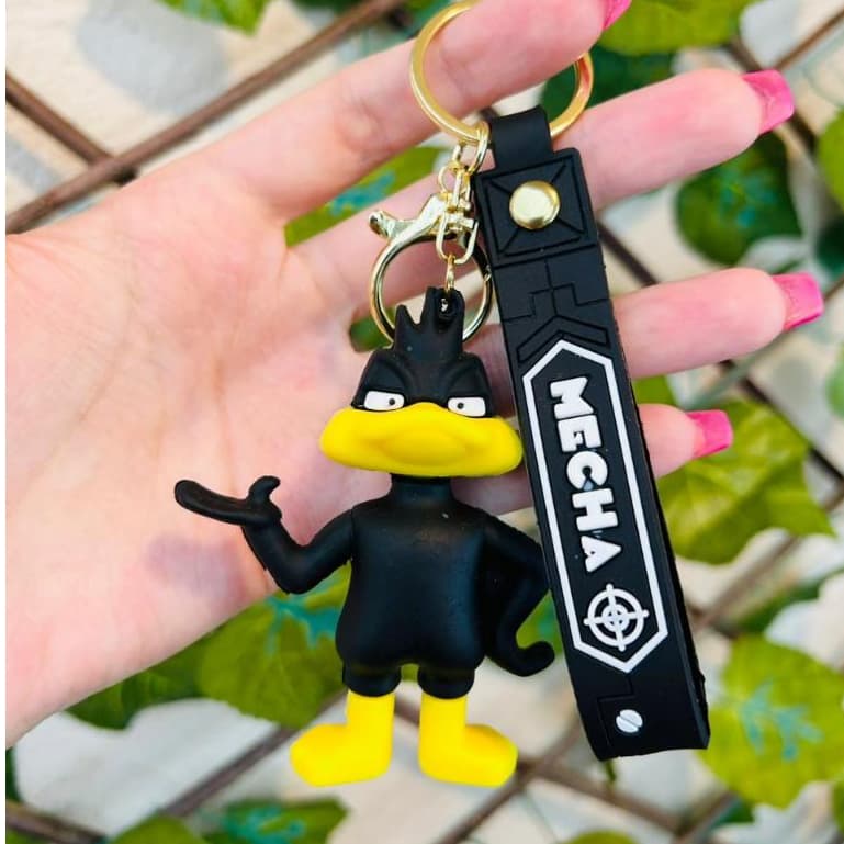 Chaveiro de Animação Emborrachado Looney Tunes Patolino Lembrancinhas de Festa Aniversário Infantil