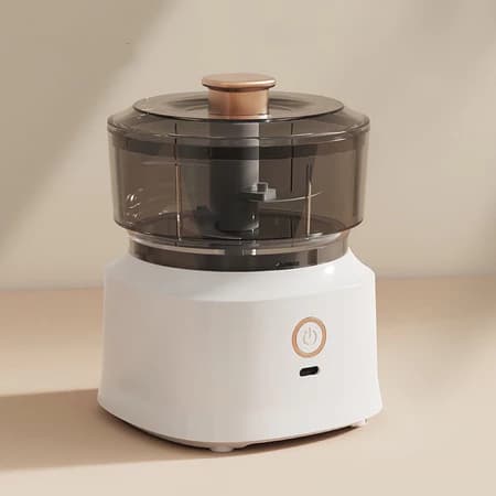 Mini Processador Elétrico de Alimentos Portátil 350ml Picador de Pimenta Alho e Cebola