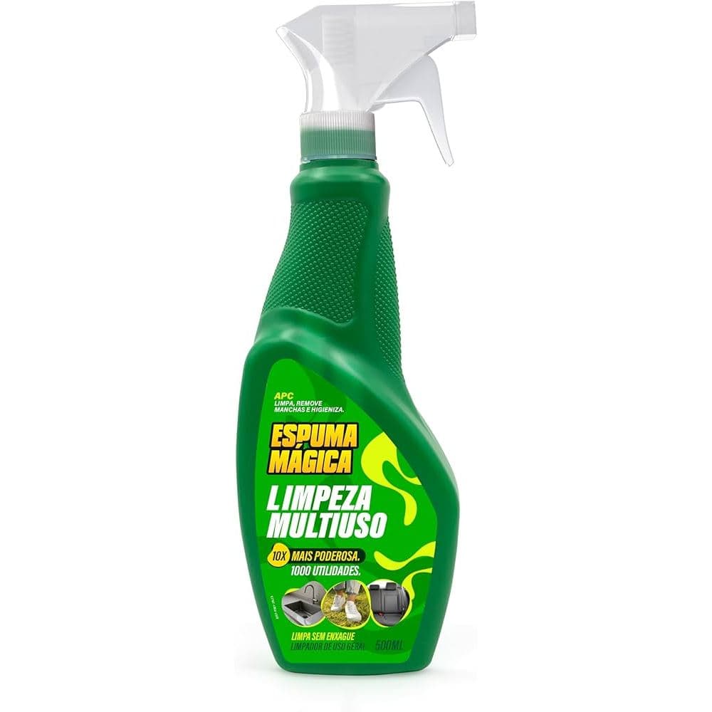 ESPUMA MAGICA LIMPEZA PODEROSA 500ML SPRAY  TIRA MANCHA LIMPA TUDO - PROAUTO