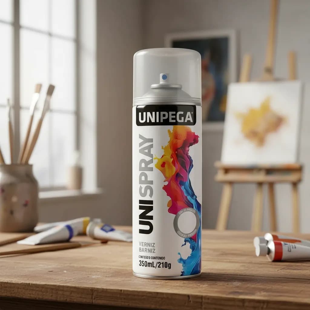 Verniz Spray Transparente 350ml Uso Geral Automotivo Incolor