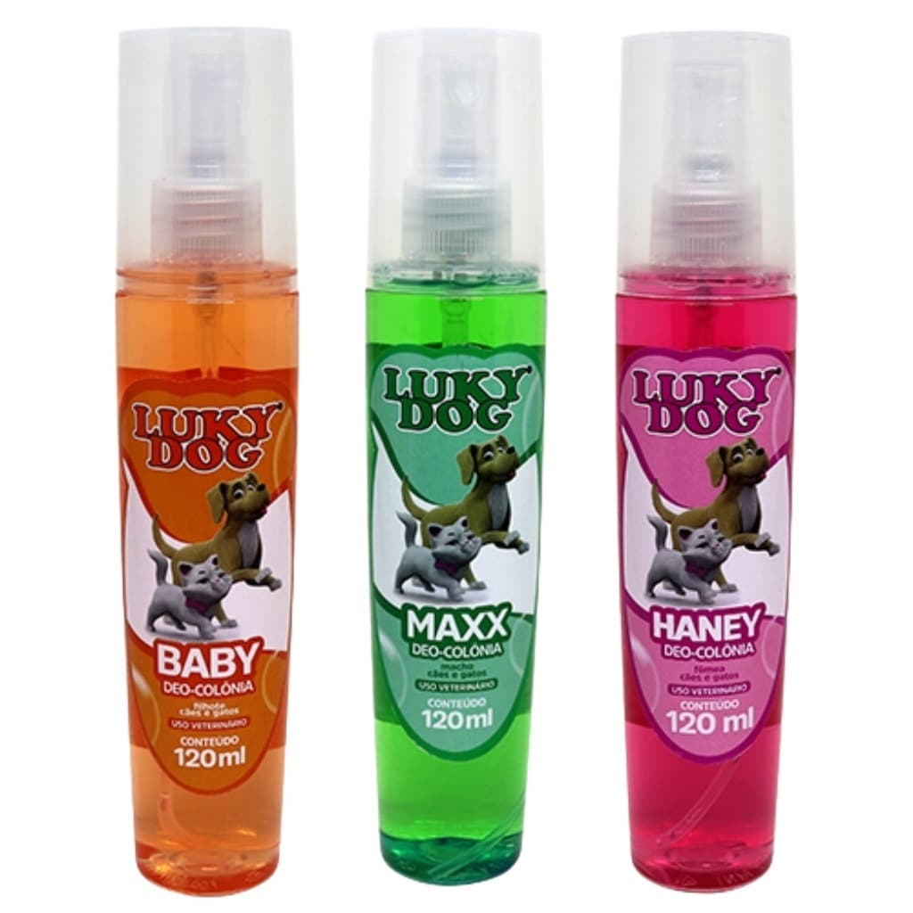 Perfume Colonia para Cachorro e Gato 120 ml Luky Dog