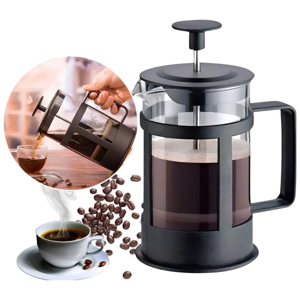 Cafeteira Francesa 300ml Prensa Manual Café Capuccino Leite Cremoso Chá Vidro