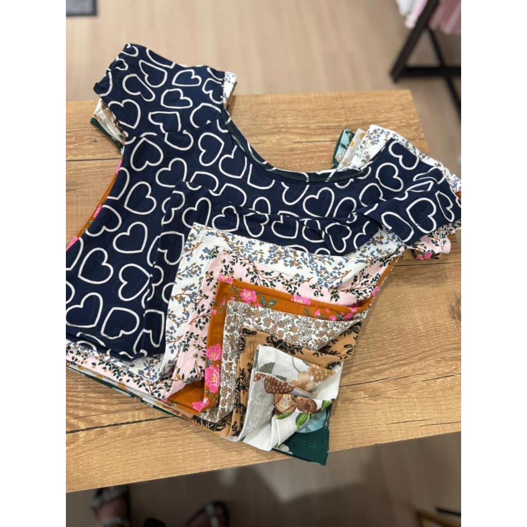 Kit 3 Blusas Ombro a Ombro Feminina Canelada Tam Único