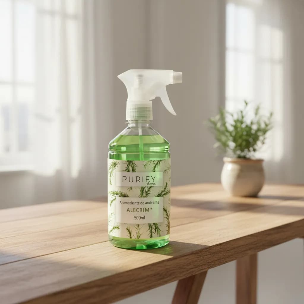 Aromatizador de Ambiente Spray Fragrância de Alecrim com frescor da natureza que harmoniza o ambiente 500ml Pharma