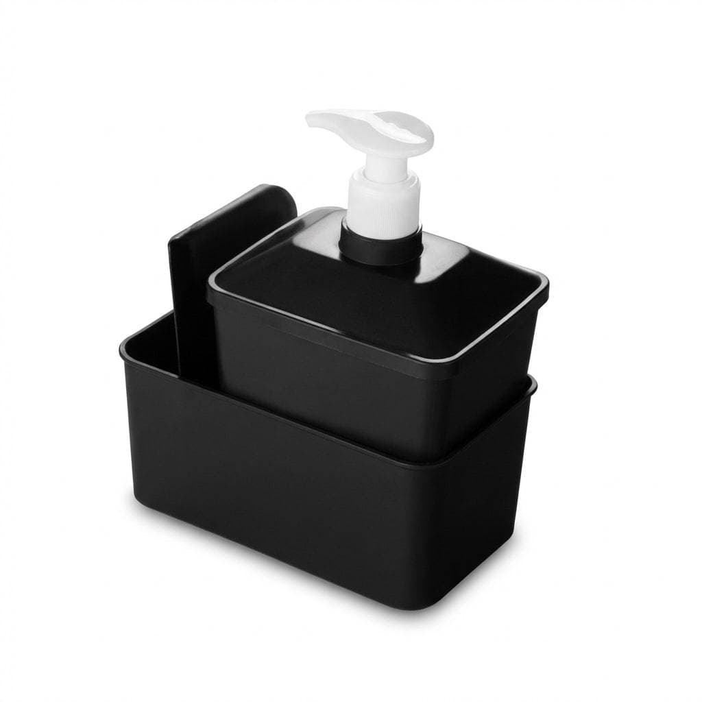 Dispenser Porta Detergente Com Suporte Para Bucha Organizador