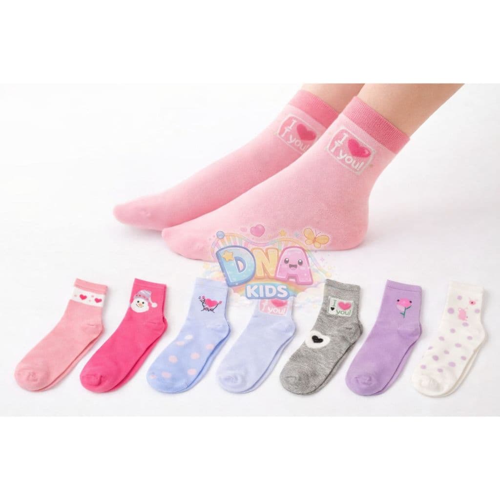 Kit 24 Meia Feminina bebê menina infantil estampada