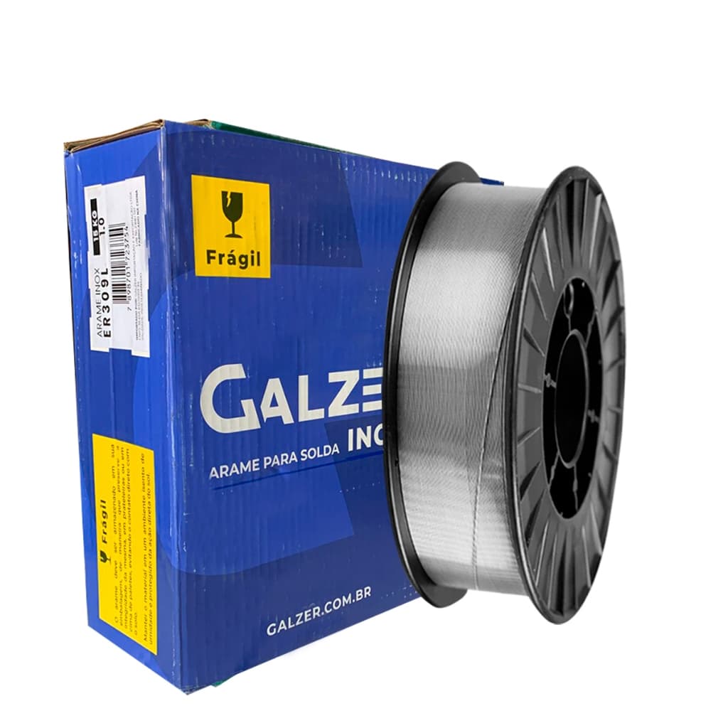 Arame Para Solda Inox 309 L De 1.0mm Rolo 15kg Uso Com Gás