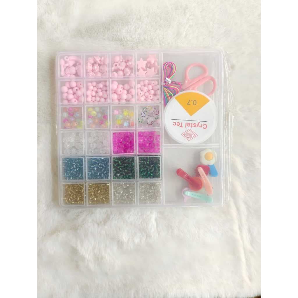 Kits de Miçangas Coloridas e Acessórios para Bijuteria
