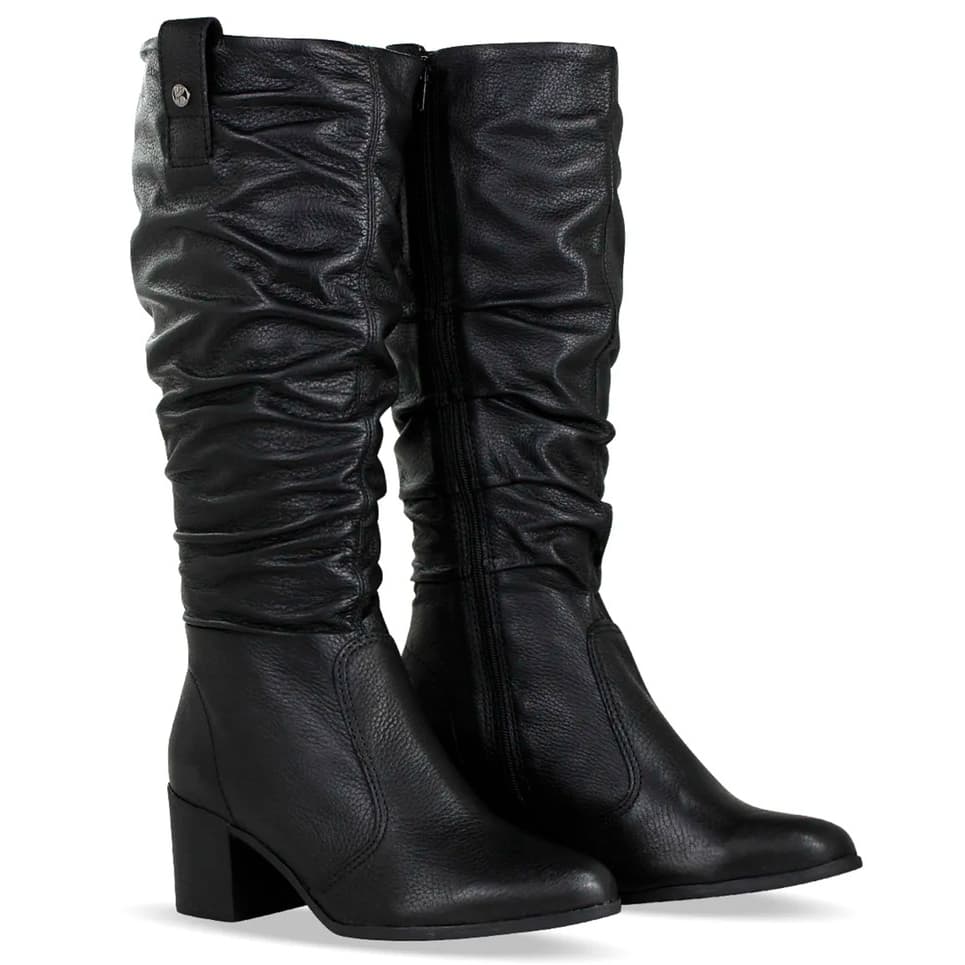 Bota Feminina Couro Cano Longo Montaria Bottero Original Conforto Estilo
