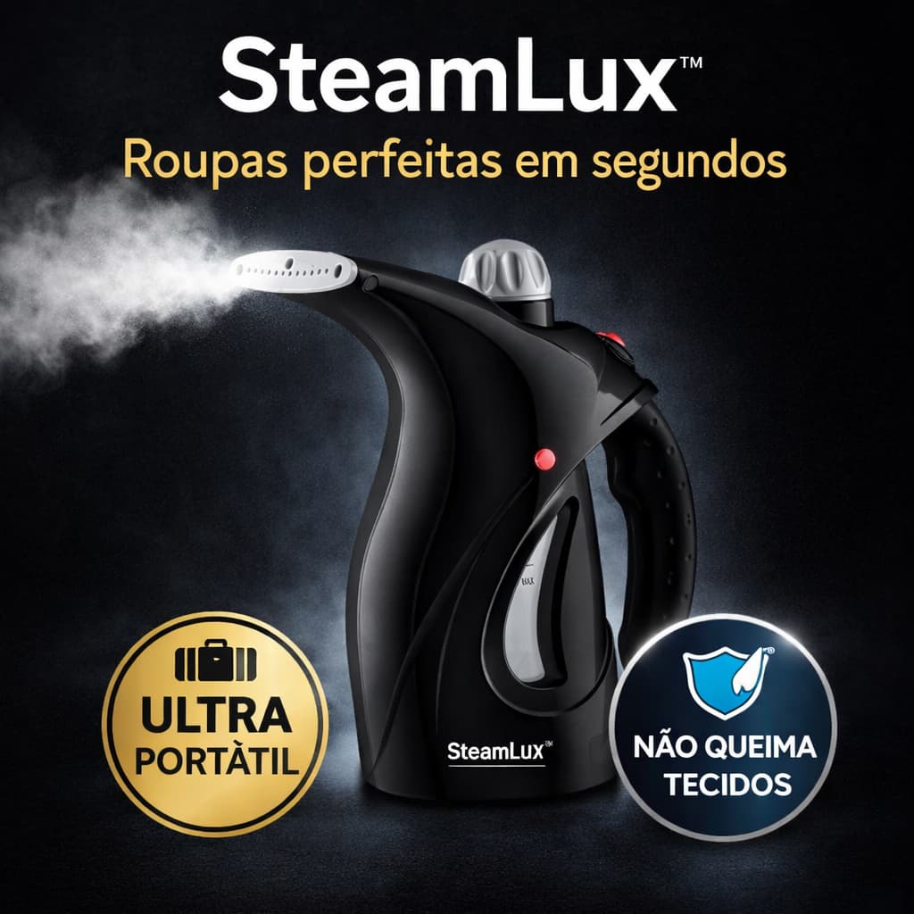 Passadeira a Vapor Portátil 127V Rápida Compacta
