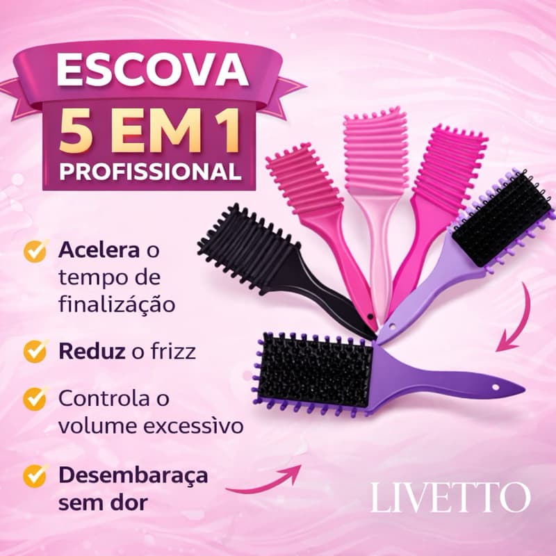 Escova Onda Finalizadora Beauty Flash ÓTIMA FINALIZAÇÃO