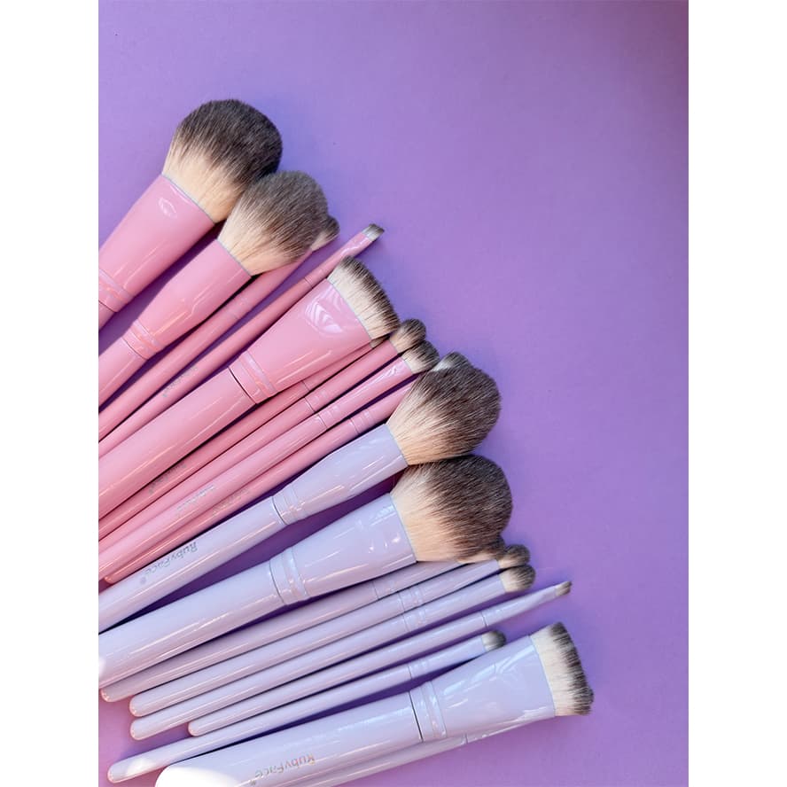 Kit Pincéis de Maquiagem Ruby Face 9 Peças