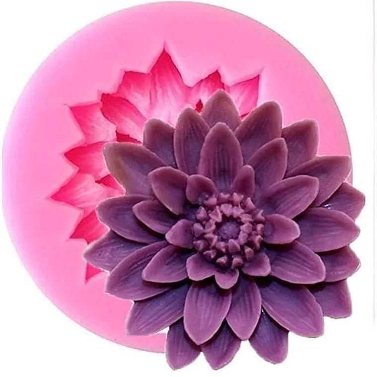 Molde De Silicone Flor de Lotus Crisâmetro cód 369