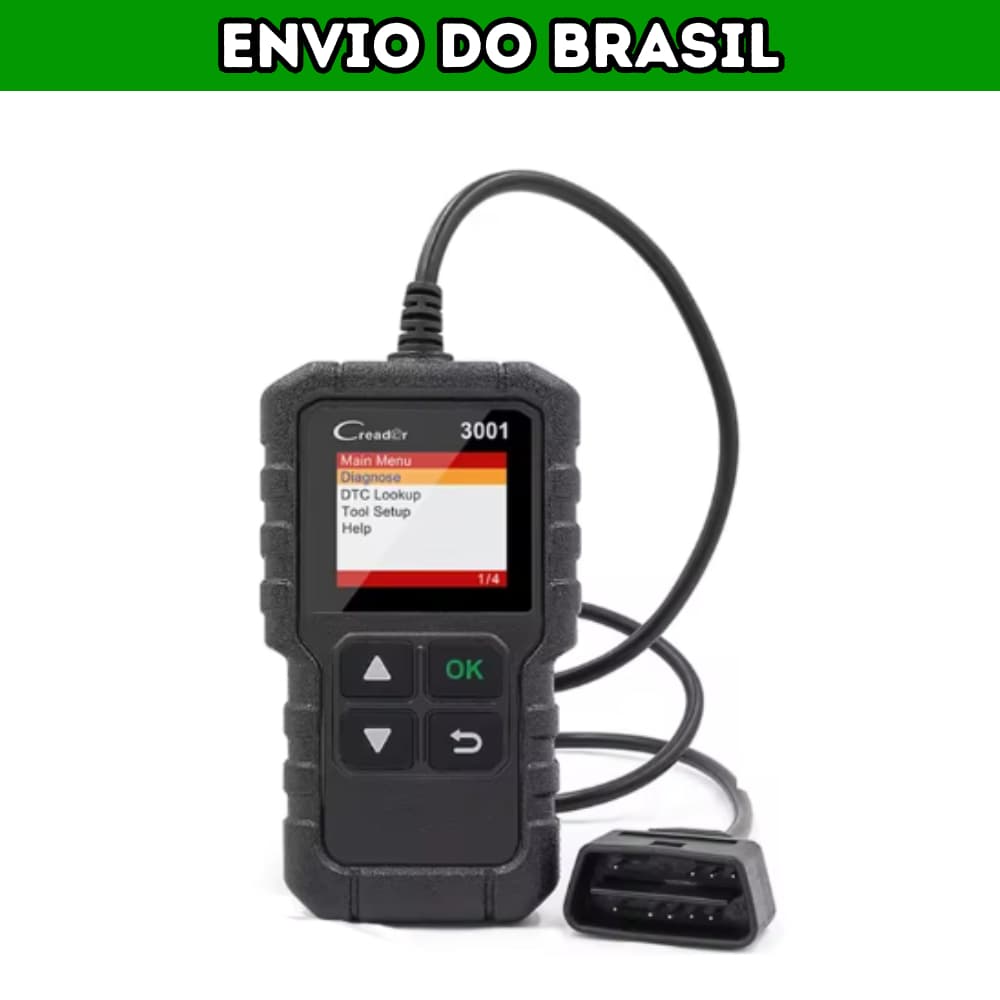 Scanner Automotivo Launch Creader CR3001 Obd2 Raster Português