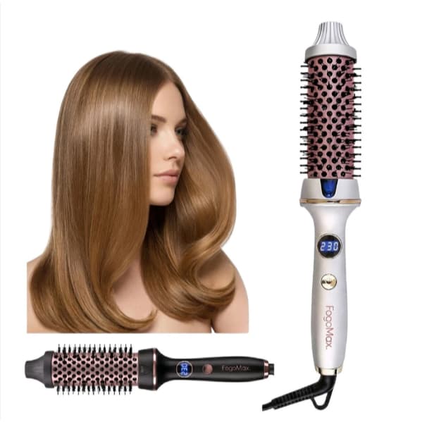 Escova Secadora Alisadora Modeladora 127V 220V Rose