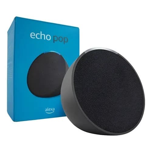 Caixa de Som Alexa Echo Pop Amazon Som inteligente Caixa Com Comando de Voz