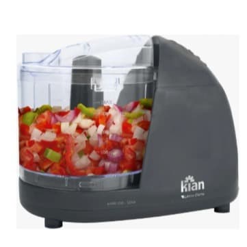 Mini Processador Kian Turbo Cinza Lunar 127V