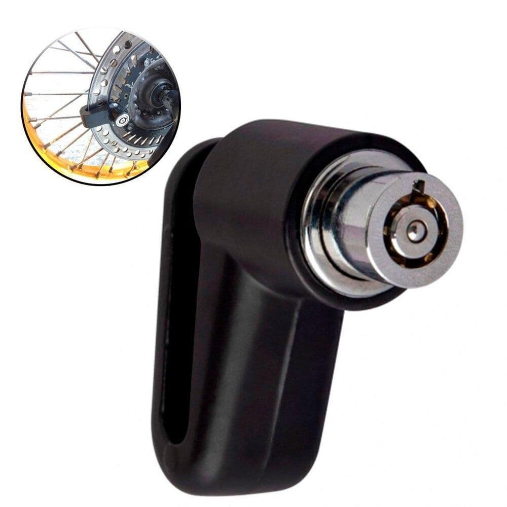 Trava Para Disco de Freio Moto com Chave Cadeado Segurança Universal Anti Furto