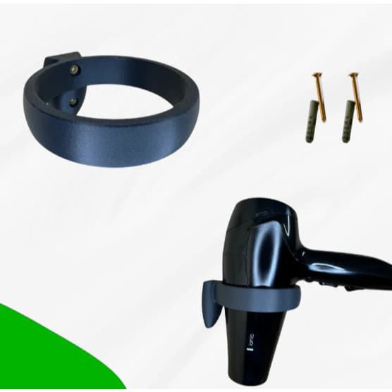 Organizador de Secador de Cabelo de Parede Universal com Parafusos – Fácil Instalação