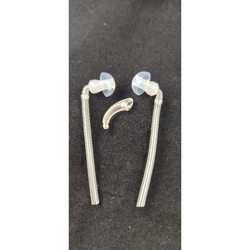 2 Conectores Silicone M + 1 Gancho Resound Danavox Interton - Kit de Reposição p/  Aparelho  Auditivo  BTE