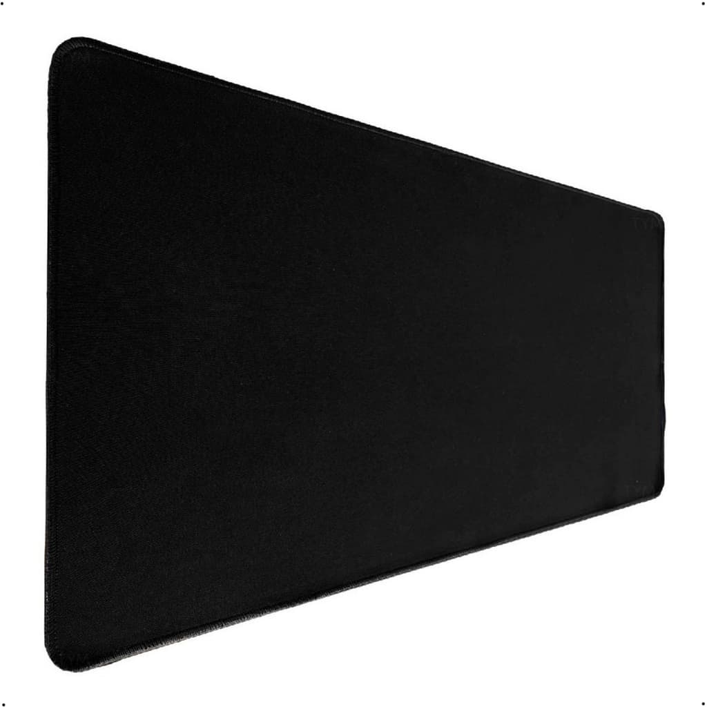 Mousepad Gamer Grande 90x40cm Preto Extra Grande Antiderrapante Borda Costurada Premium