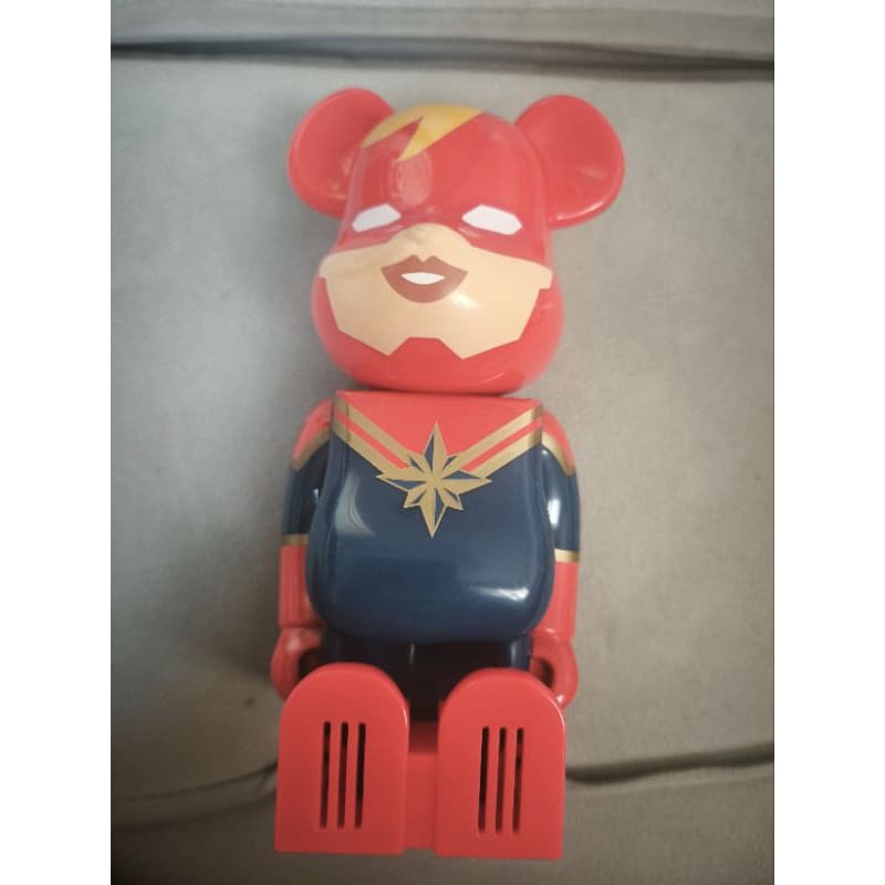 Boneco Medicom Toy BE@RBRICK Lady Captain Marvel Air Freshener MARVEL Original
