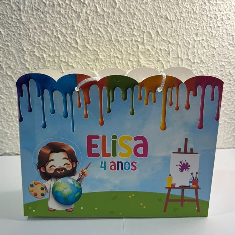 Sacola o Maior Pintor do Mundo Personalizada/sacola/lembrancinha/festa/Pegue e Monte