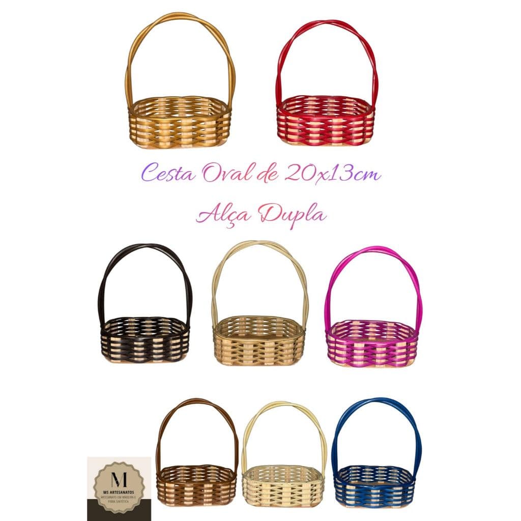 Kit 10 Cesta Fraldeira Oval Sintetico 20x13x5cm , Presentes, Lembrancinhas, Organização