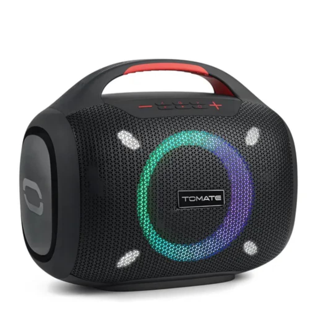 Caixa de Som Bluetooth 120W Alta Potência Portátil RGB com Alça Bateria 10000mAh TWS USB AUX TF