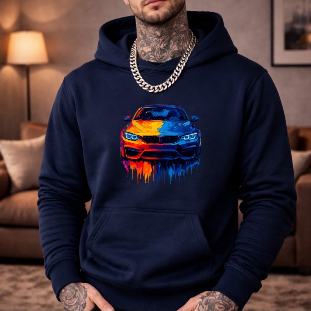 Moletom Canguru Caso de Frio Masculino Flanelado Quentinho Estiloso Moda Casual Estampado BM COLORIDA