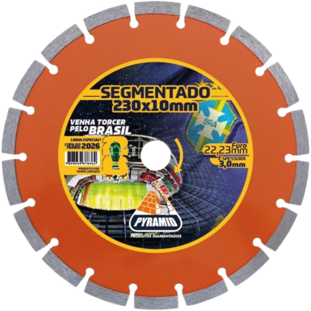 Disco De Corte Diamantado Segmentado 230mm Maquitão