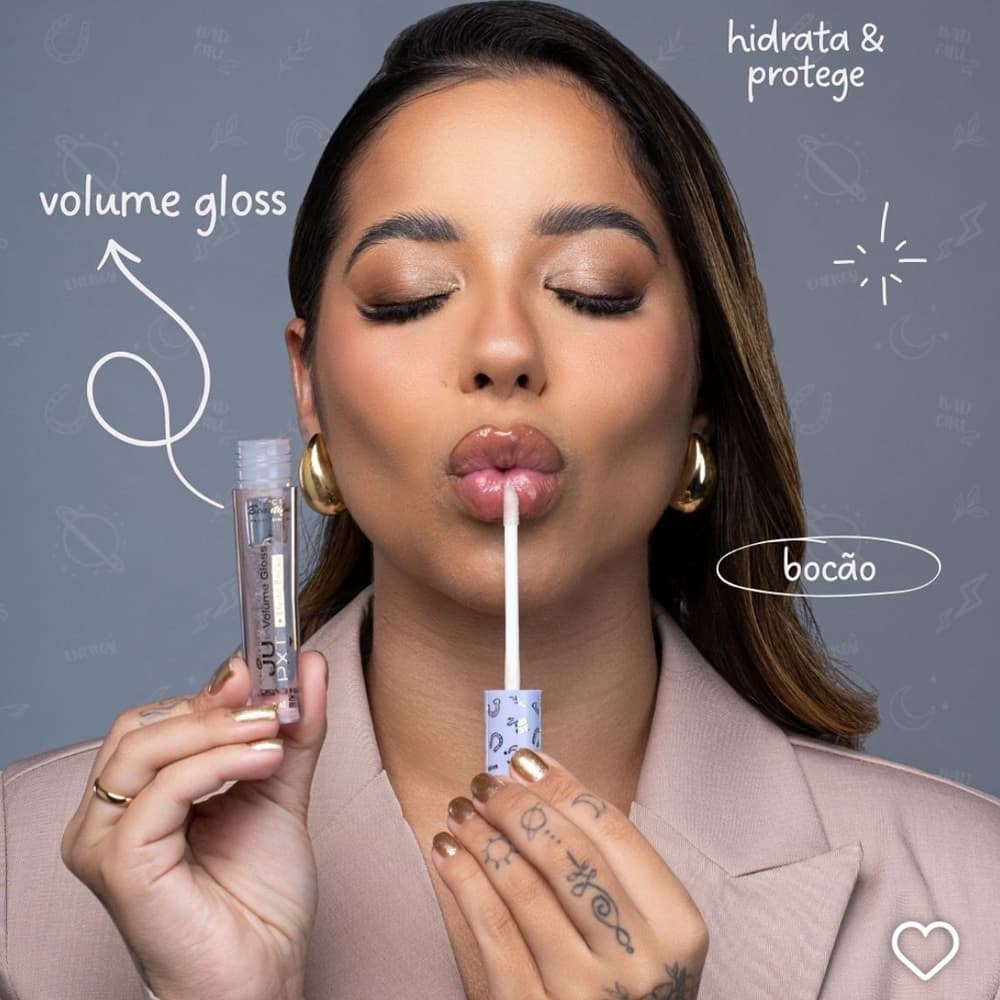 Brilho Labial Gloss Efeito Bocão Volume De Labios Jupxt Face Beautiful