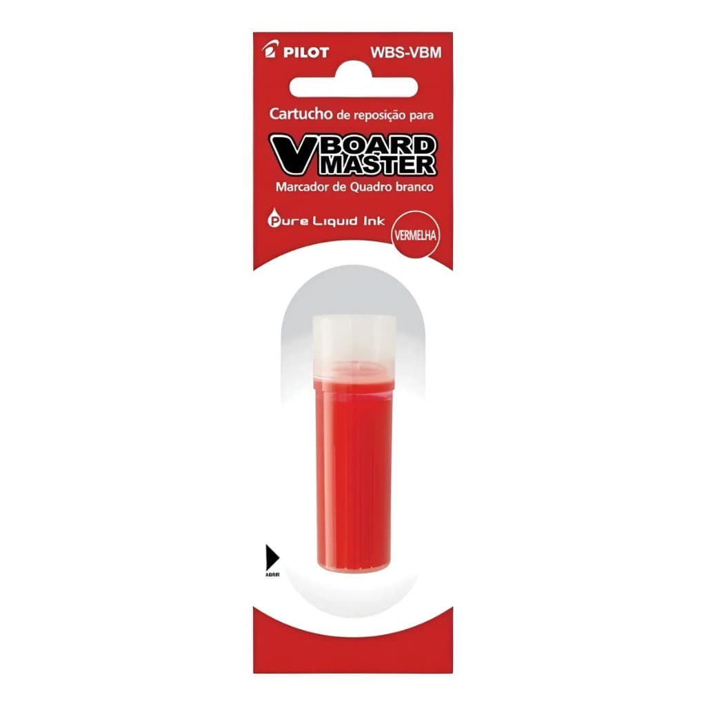 Refil Para Marcador Pilot V-Board Master - Vermelho