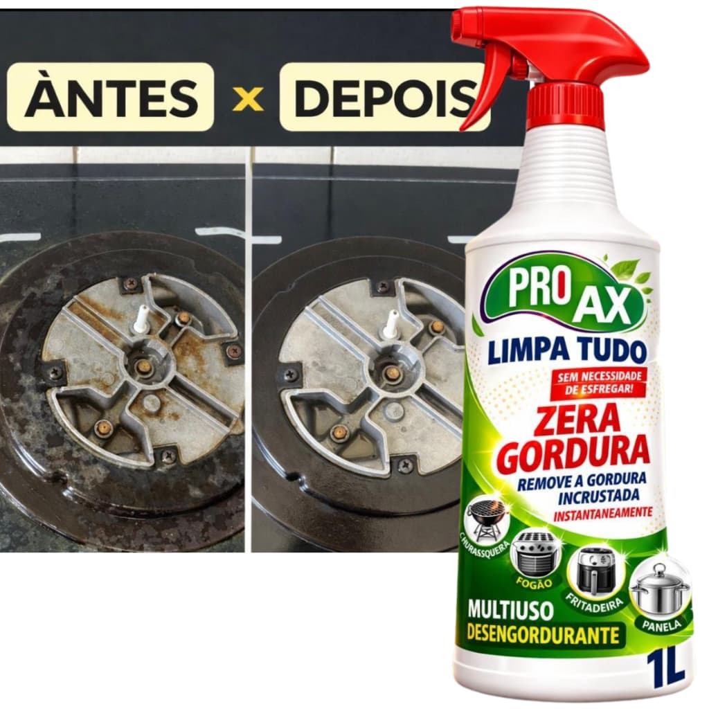 Limpa Tudo Multiuso Desengordurante 1 Litro Limpeza Pesada Removedor Sujeira Gordura Casa