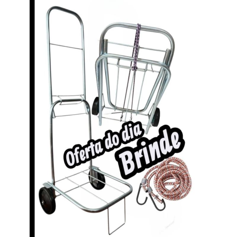carrinho dobrável maleiro 60 KL ACOMPANHA CORDINHA