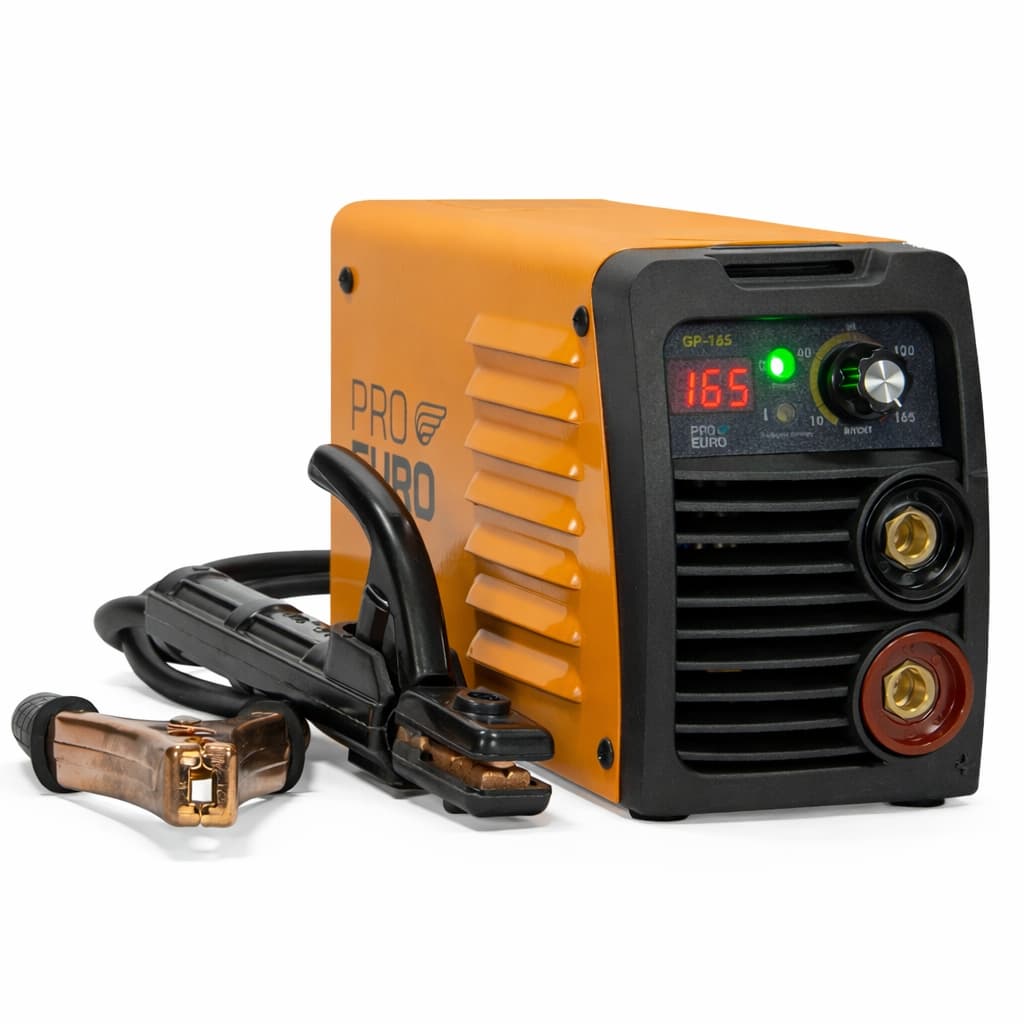 Máquina de Solda Inversora GP 165A Bivolt MMA TIG Lift Portátil Profissional Pró Euro