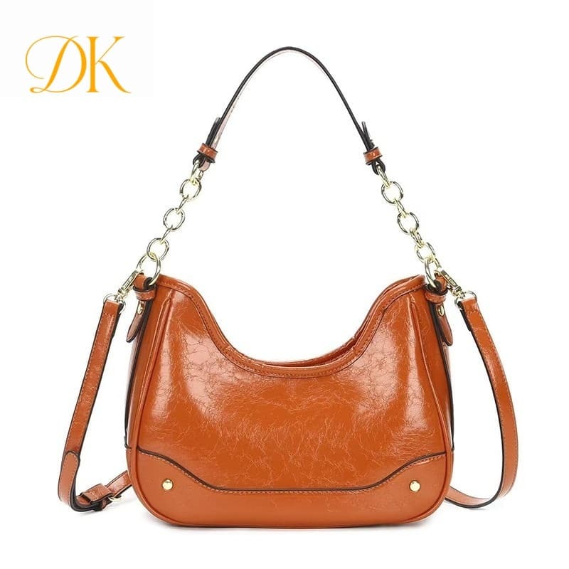 Bolsa Feminina Hobo Meia Lua Vintage - Alça Corrente e Transversal JK004 DUKE MODA