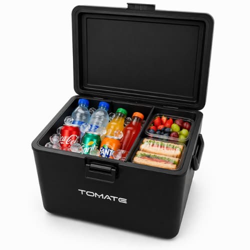 Caixa Térmica 12L Cooler Portátil para Bebidas e Alimentos com Alça Reforçada e Trava Alta Vedação