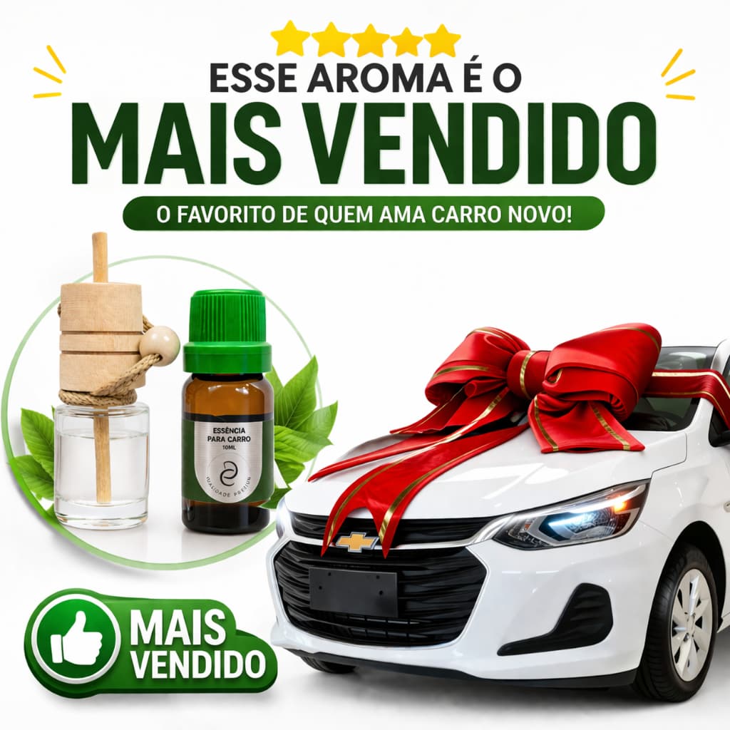 Cheirinho de Carro Novo Essência pura 10ml