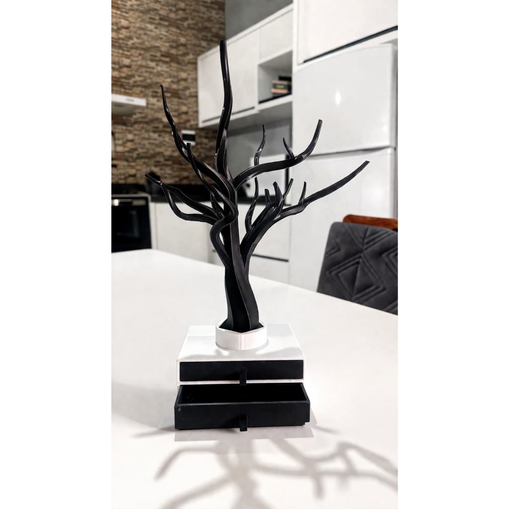 Porta-Joias Árvore com Gavetas – Impressão 3D