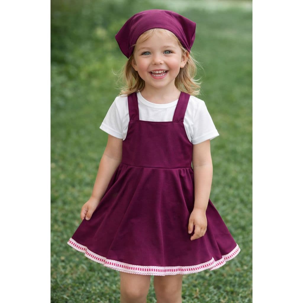 Roupa da Menina e Urso Vestido Da Masha Com Turbante