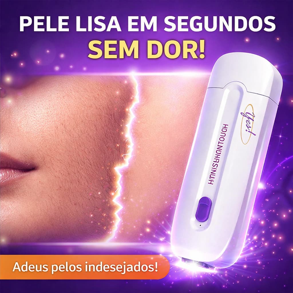 Removedor de Pelos Finishing Touch Depilador Facial Elétrico Indolor Recarregável Portátil