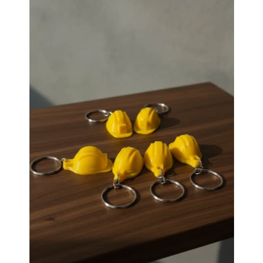 Chaveiro Capacete de Segurança 3D | Chaveiro Profissão Engenharia/Obra